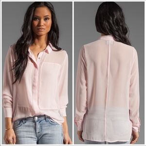 PJK Patterson J. Kincaid Nova Hi Lo Blouse XS. EUC